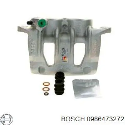 0986473272 Bosch pinza de freno delantera izquierda