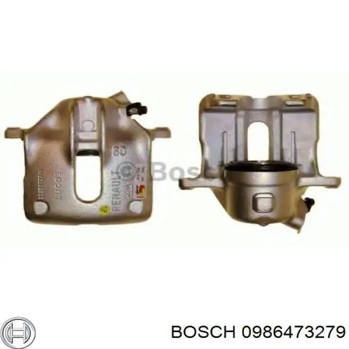 0986473279 Bosch pinza de freno trasera izquierda