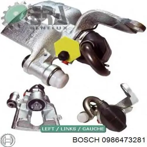 Pinza de freno trasera izquierda Bosch 0986473281 precio, desde 78,99 EUR