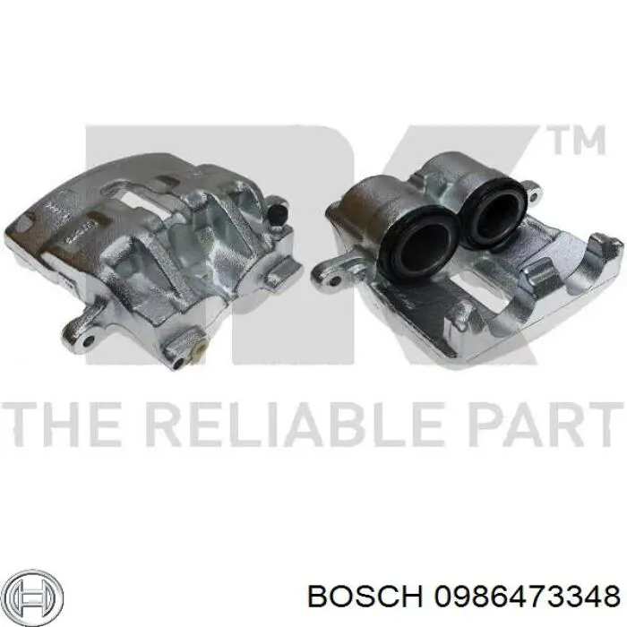 0986473348 Bosch pinza de freno delantera izquierda