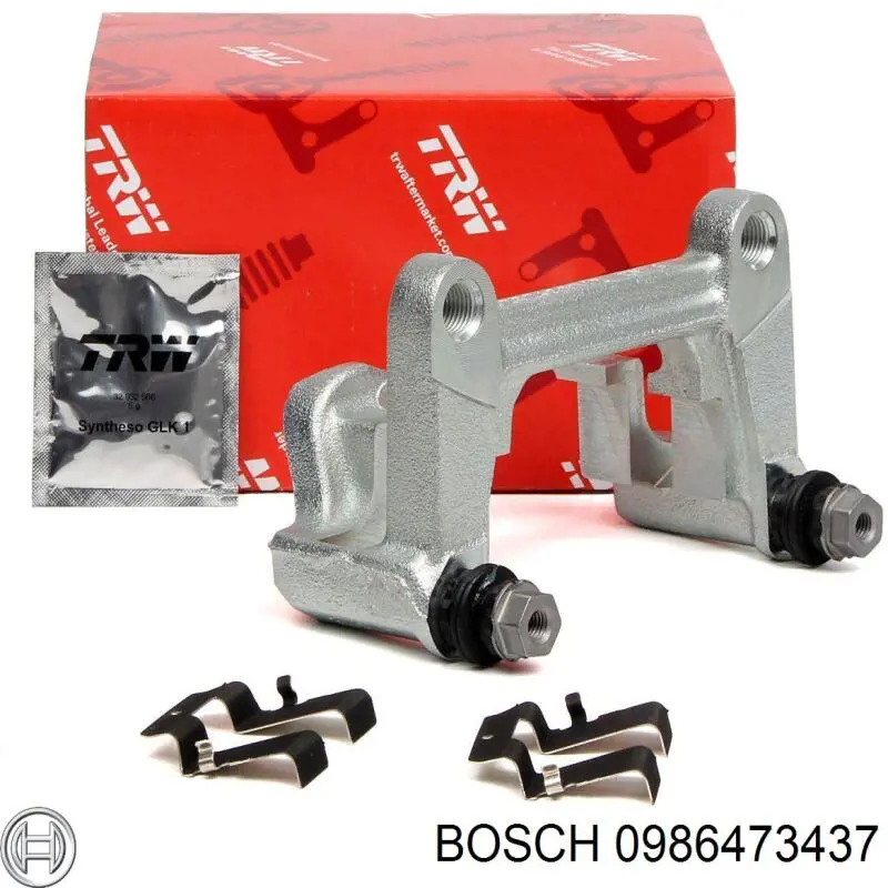 0 986 473 437 Bosch pinza de freno trasera izquierda