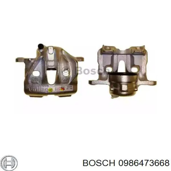 0 986 473 668 Bosch pinza de freno delantera izquierda