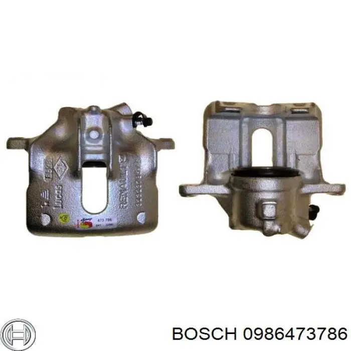 0986473786 Bosch pinza de freno delantera izquierda