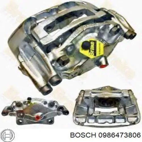 0986473806 Bosch pinza de freno delantera izquierda