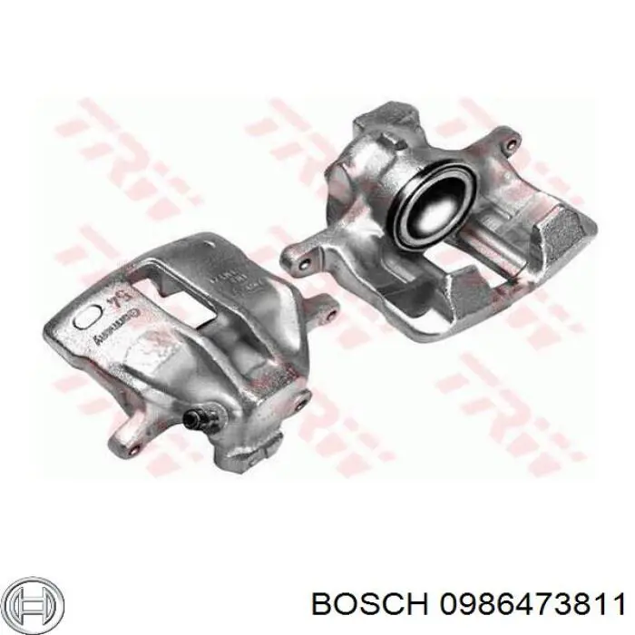 0986473811 Bosch pinza de freno delantera derecha