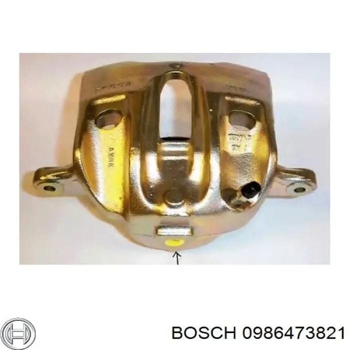 0986473821 Bosch pinza de freno delantera derecha