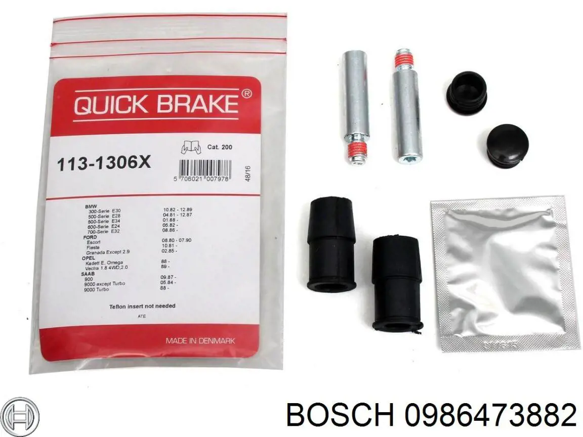 0986473882 Bosch pinza de freno trasero derecho