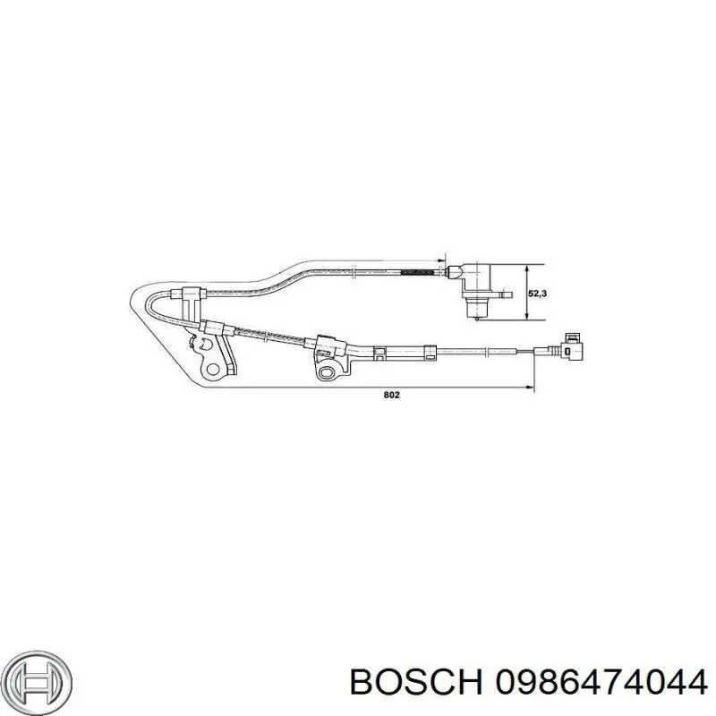 0986474044 Bosch pinza de freno delantera derecha