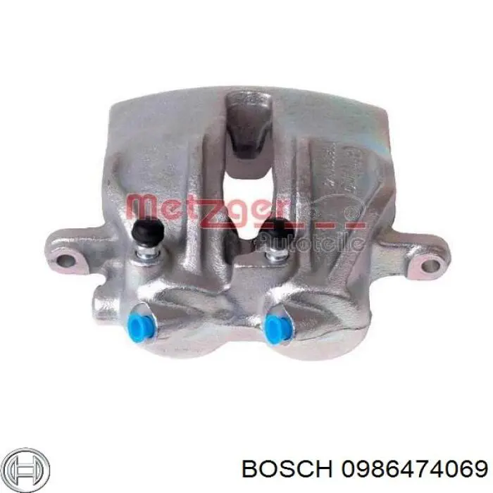 0986474069 Bosch pinza de freno delantera derecha