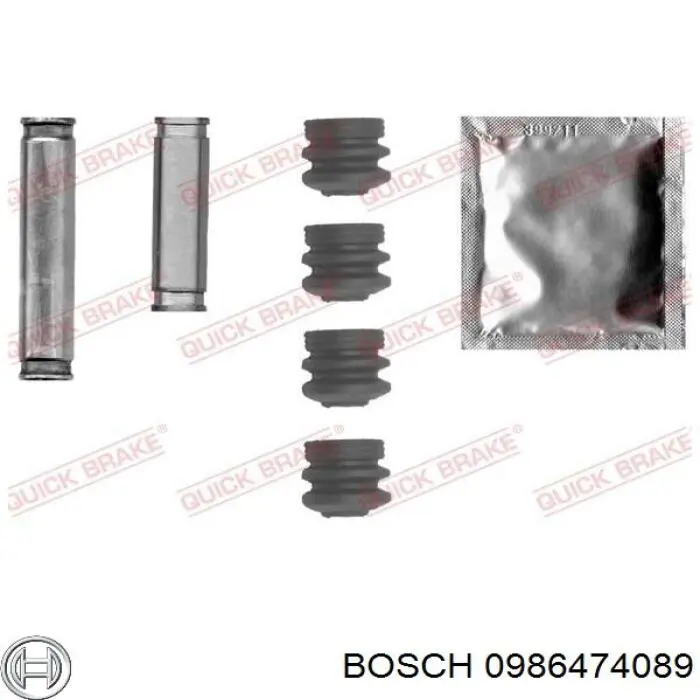 0 986 474 089 Bosch pinza de freno delantera derecha