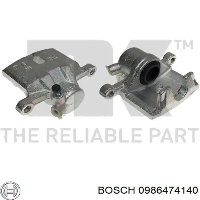 0986474140 Bosch pinza de freno trasero derecho