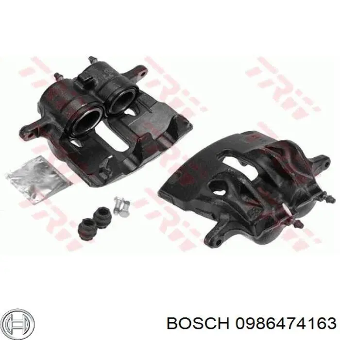 0 986 474 163 Bosch pinza de freno delantera derecha