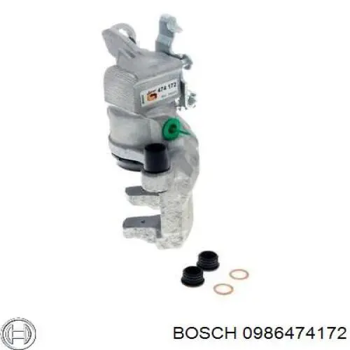 0 986 474 172 Bosch pinza de freno trasero derecho