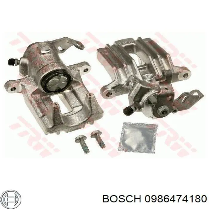 Pinza de freno trasera derecha 0986474180 Bosch