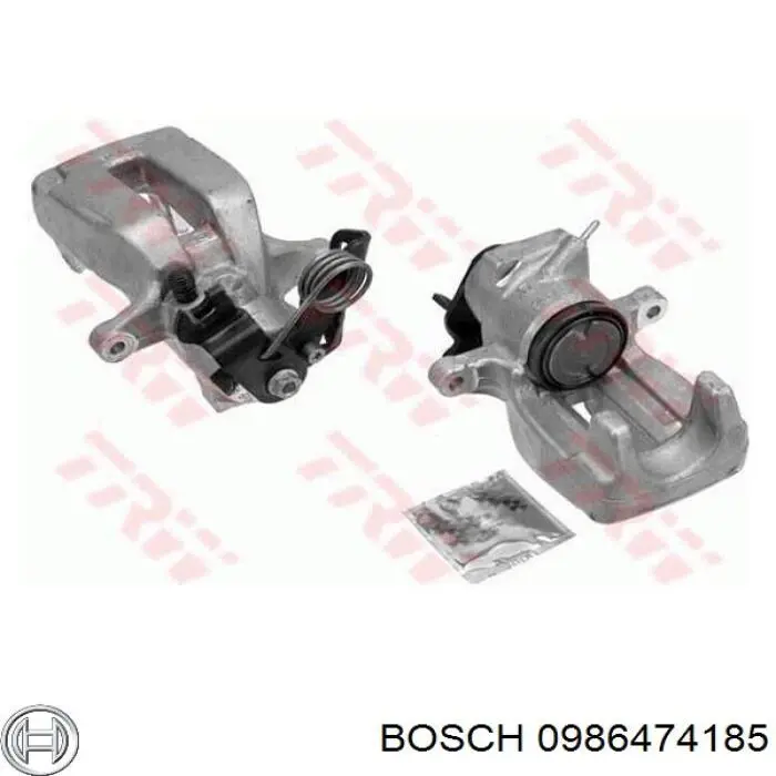 0 986 474 185 Bosch pinza de freno trasero derecho