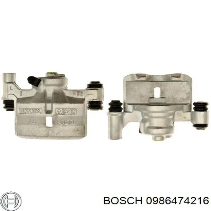 0 986 474 216 Bosch pinza de freno trasero derecho