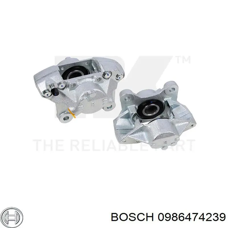 0986474239 Bosch pinza de freno trasero derecho