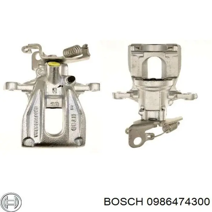 Pinza de freno trasero derecho BOSCH 0986474300