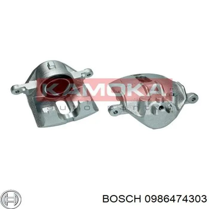 0986474303 Bosch pinza de freno delantera derecha