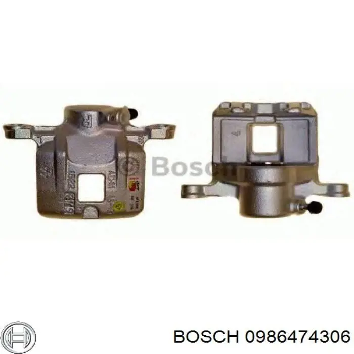 0986474306 Bosch pinza de freno delantera derecha