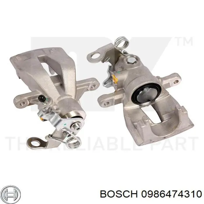 0 986 474 310 Bosch pinza de freno trasero derecho