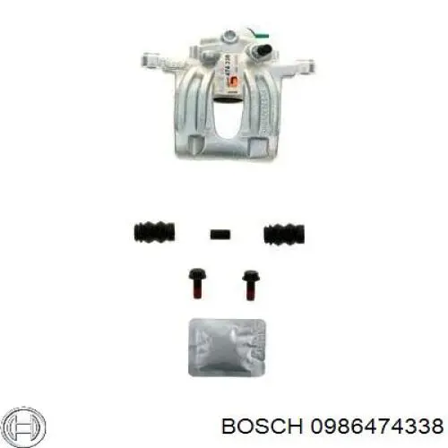 0986474338 Bosch pinza de freno trasero derecho