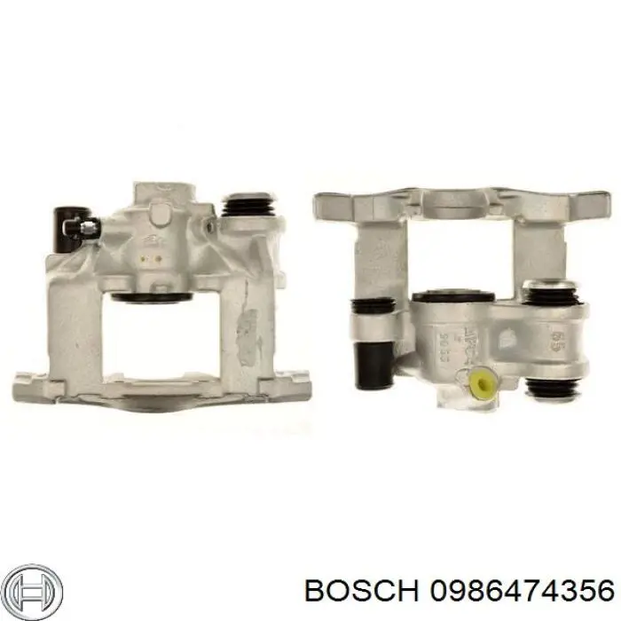 0986474356 Bosch pinza de freno trasero derecho