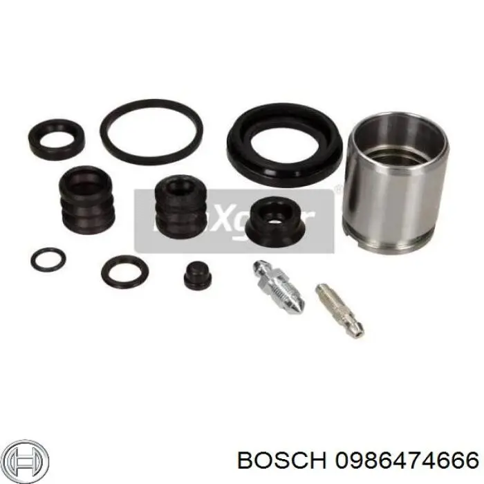 0986474666 Bosch pinza de freno trasero derecho