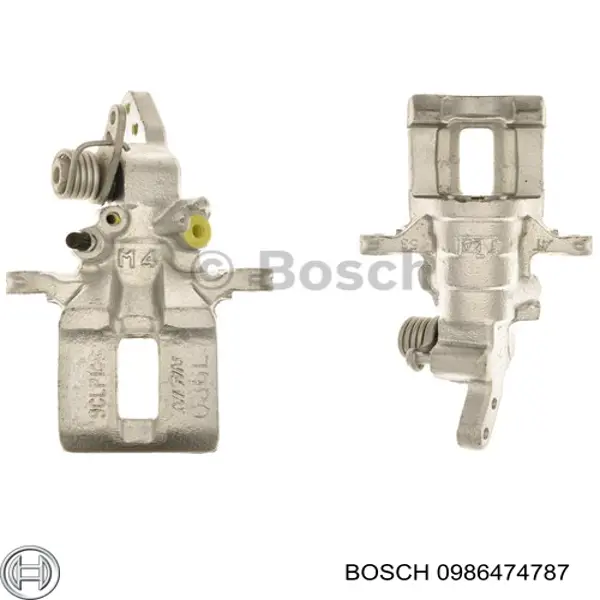 0 986 474 787 Bosch pinza de freno trasera izquierda