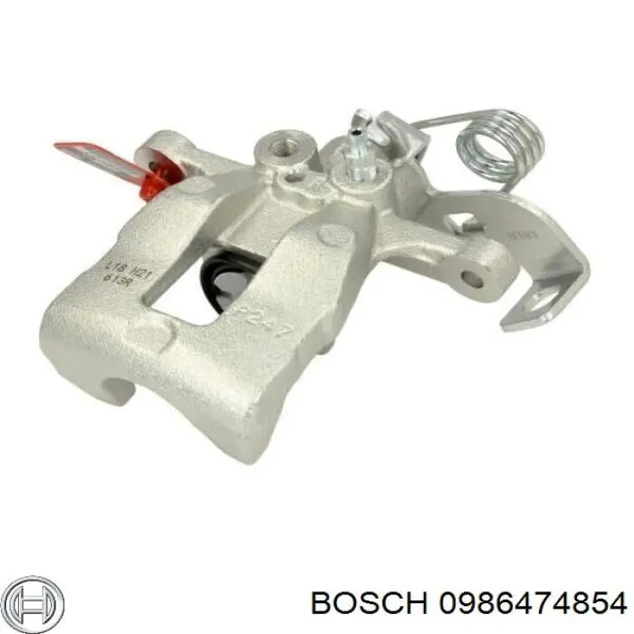 Pinza de freno trasera derecha 214872 Peugeot/Citroen