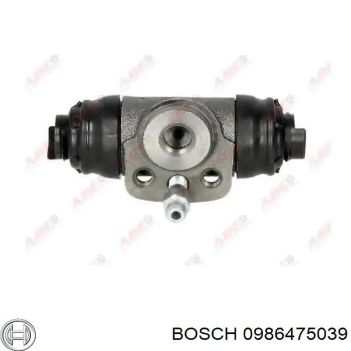 Cilindro de freno de rueda trasera 0986475039 Bosch