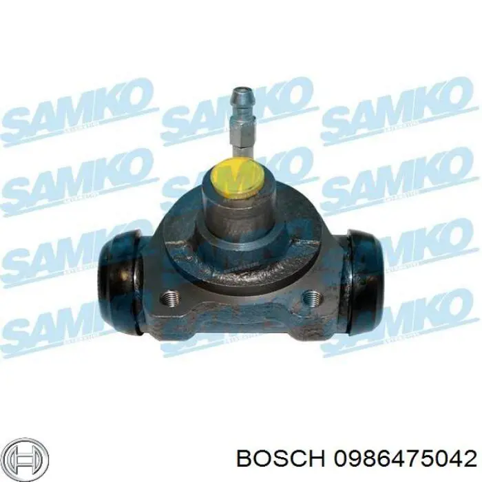 0986475042 Bosch cilindro de freno de rueda trasero