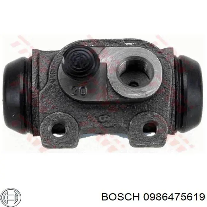 0986475619 Bosch cilindro de freno de rueda trasero
