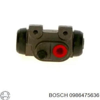 0 986 475 636 Bosch cilindro de freno de rueda trasero