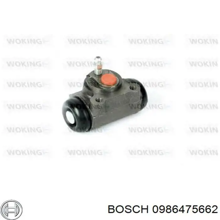 0986475662 Bosch cilindro de freno de rueda trasero