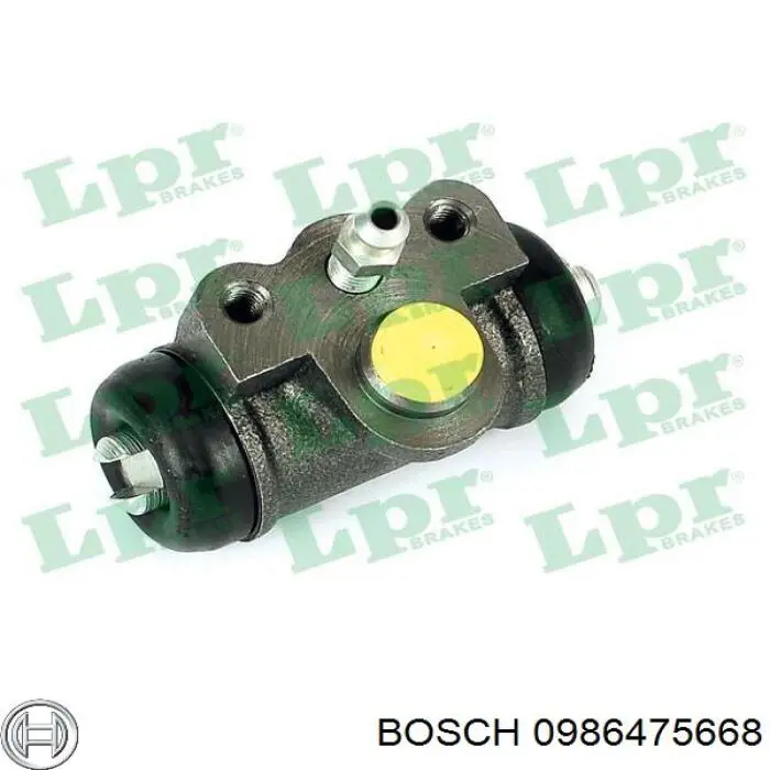 0986475668 Bosch cilindro de freno de rueda trasero