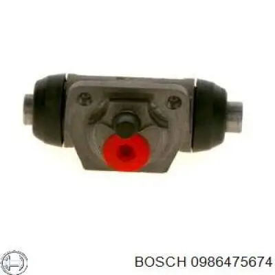 0986475674 Bosch cilindro de freno de rueda trasero