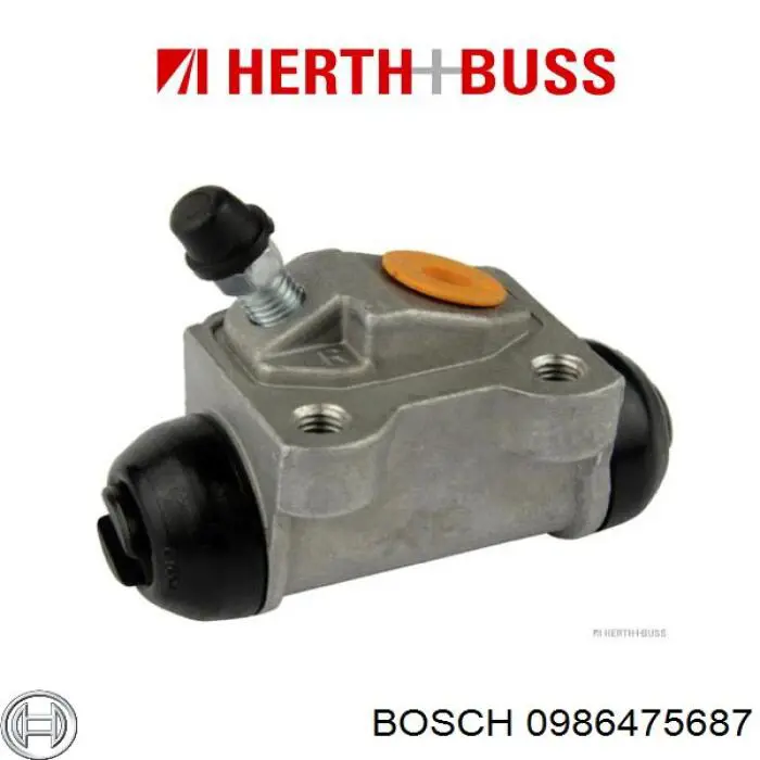 0986475687 Bosch cilindro de freno de rueda trasero