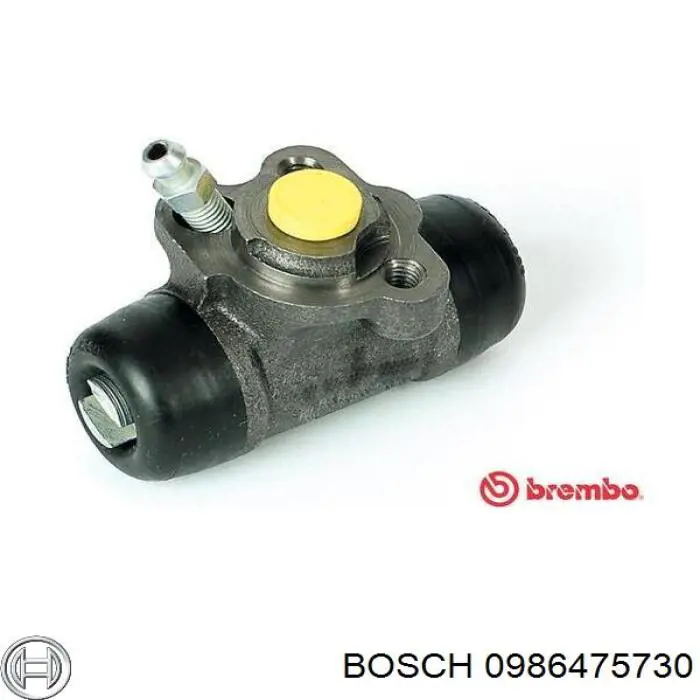 0986475730 Bosch cilindro de freno de rueda trasero