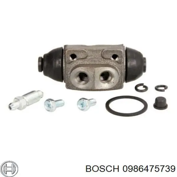 0986475739 Bosch cilindro de freno de rueda trasero