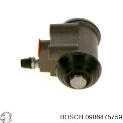 0986475759 Bosch cilindro de freno de rueda trasero
