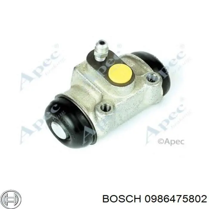 0986475802 Bosch cilindro de freno de rueda trasero