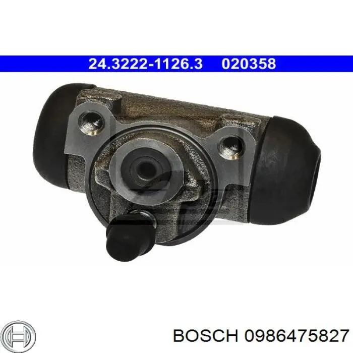 0986475827 Bosch cilindro de freno de rueda trasero