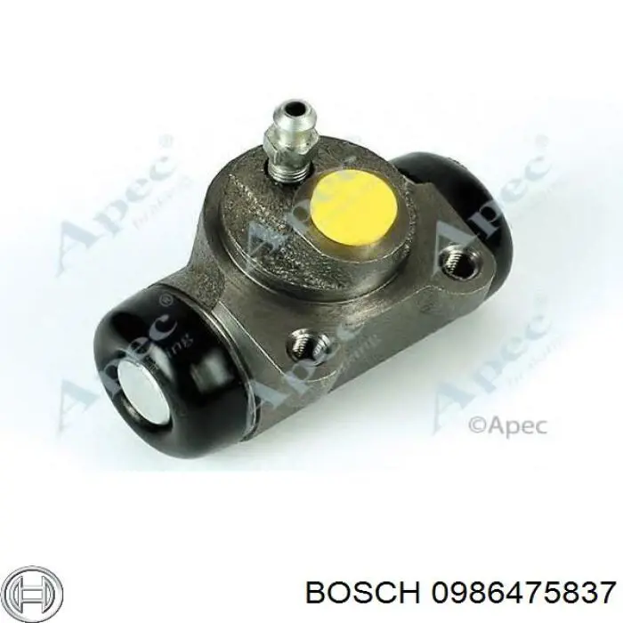 Cilindro de freno de rueda trasera 0986475837 Bosch