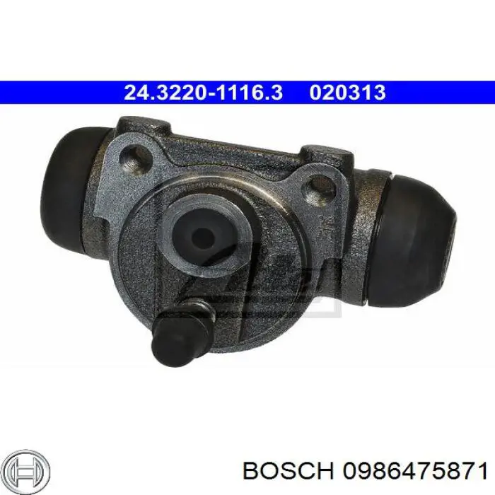 Comprar 0986475871 Bosch Cilindro de freno de rueda trasera