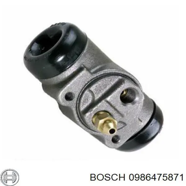 Cilindro de freno de rueda trasera 0986475871 Bosch