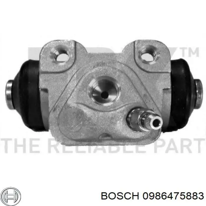 0 986 475 883 Bosch cilindro de freno de rueda trasero