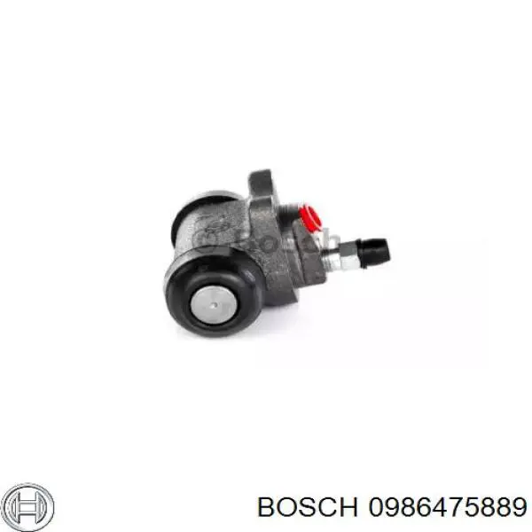 Cilindro de freno de rueda trasera 0986475889 Bosch