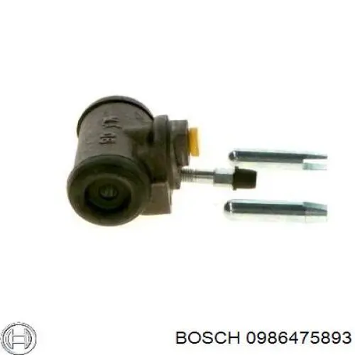 0 986 475 893 Bosch cilindro de freno de rueda trasero