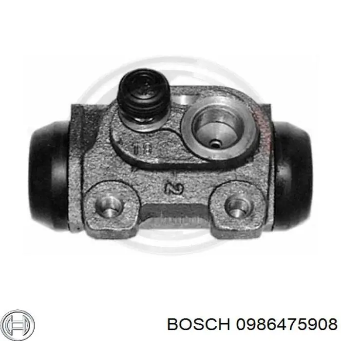 0986475908 Bosch cilindro de freno de rueda trasero